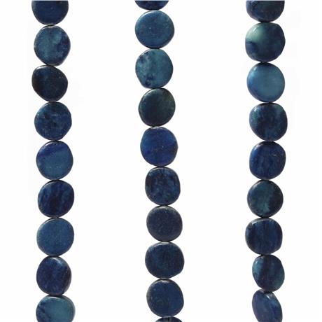 Lapis Lazuli Taşı Daire Kesim 15mm Doğal Taş Dizi