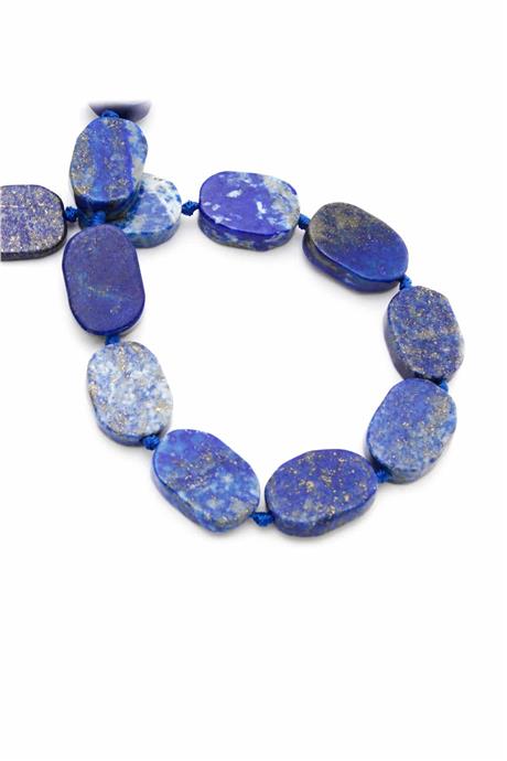 Lapis Lazuli Taşı Oval Kesim Doğal Taş Dizi