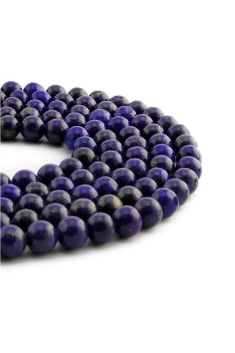 Lapis Lazuli Taşı Küre Kesim Parlak 8mm Doğal Taş Dizi [AA]
