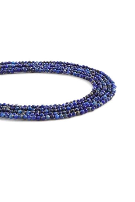 Lapis Lazuli Taşı Küre Kristal Kesim Parlak 2mm Doğal Taş Dizi [AA]