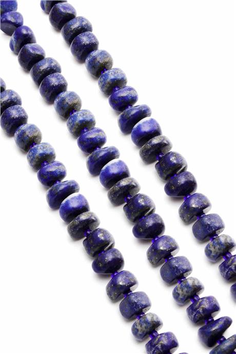 Lapis Lazuli Taşı Rondela Kesim 11x7mm Doğal Taş Dizi
