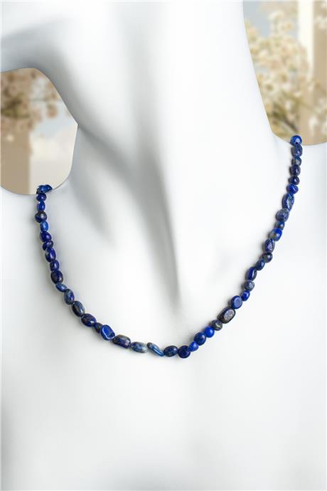 Lapis Lazuli Doğal Taş Tımbıl Kesim 4X6mm Kolye