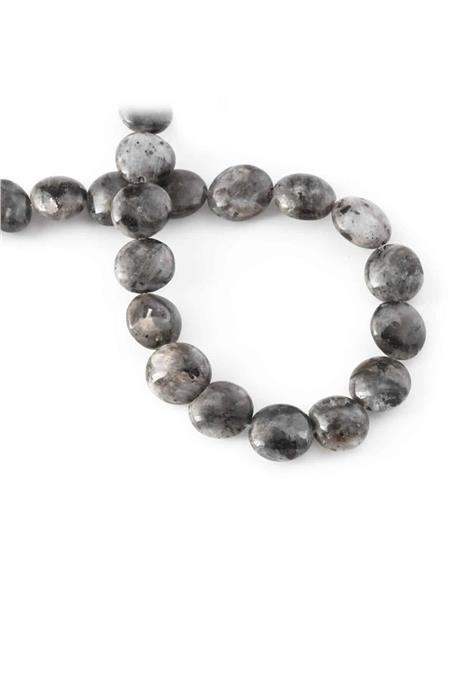 Larvakit Natural Stone Circle Cut 14mm String Of Beads