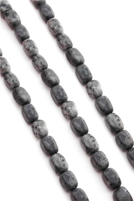 Larvakit Natural Stone Rectangular Cut 10x14mm String Of Beads