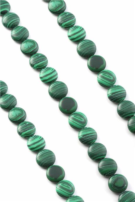 Malakit Doğal Taş Daire Kesim 14mm Dizi