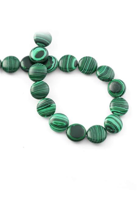 Malakit Doğal Taş Daire Kesim 14mm Dizi