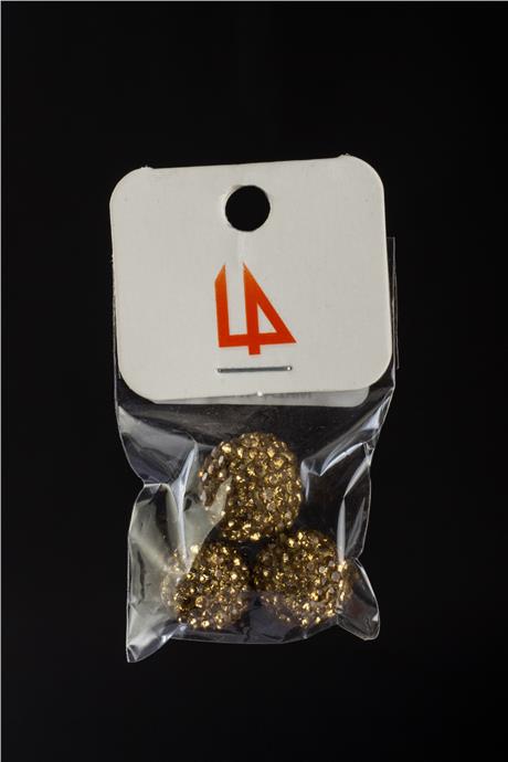 Markazit Sarı Küre Kesim 11x13mm Takı Aparatı