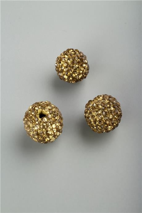 Markazit Sarı Küre Kesim 11x13mm Takı Aparatı