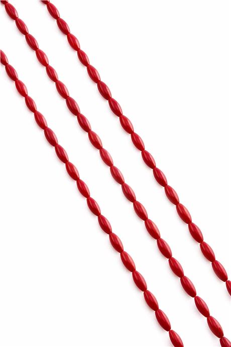 Mercan Taşı Arpa Kesim 4x8mm Doğal Taş Dizi