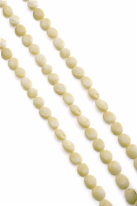 Coral Natural Stone White String Of Beads