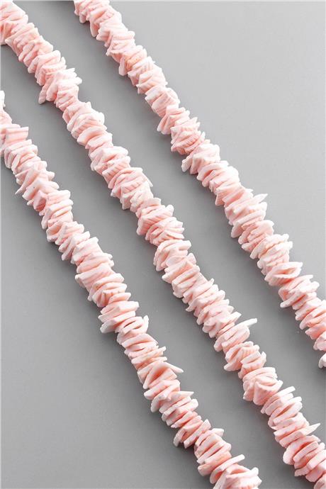 Mercan Doğal Taş Mat Pembe Dore Kesim 12x13mm Dizi [AB+]