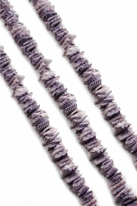 Mercan Taşı Dore Kesim Mat Gri 12x13mm Doğal Taş Dizi [AB+]