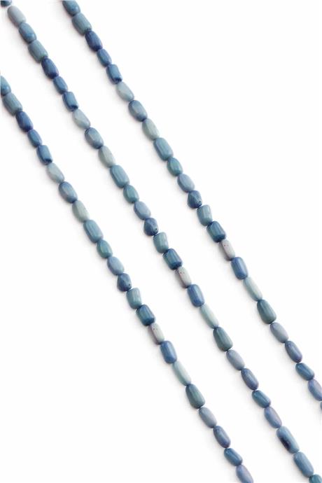 Mercan Doğal Taş Parlak Mor Amorf Silindir Kesim 5x9mm Dizi