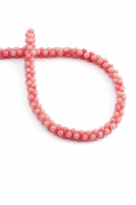 Mercan Taşı Kemik Kesim Pembe 6x3mm Doğal Taş Dizi