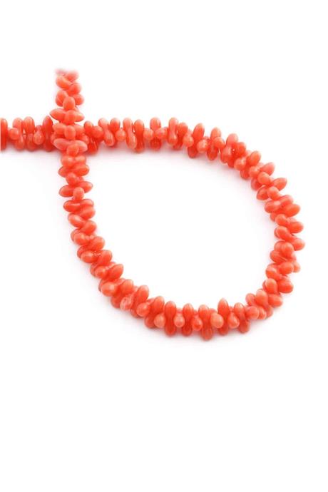 Mercan Taşı Parlak Turuncu 9x3mm Doğal Taş Dizi [AA]