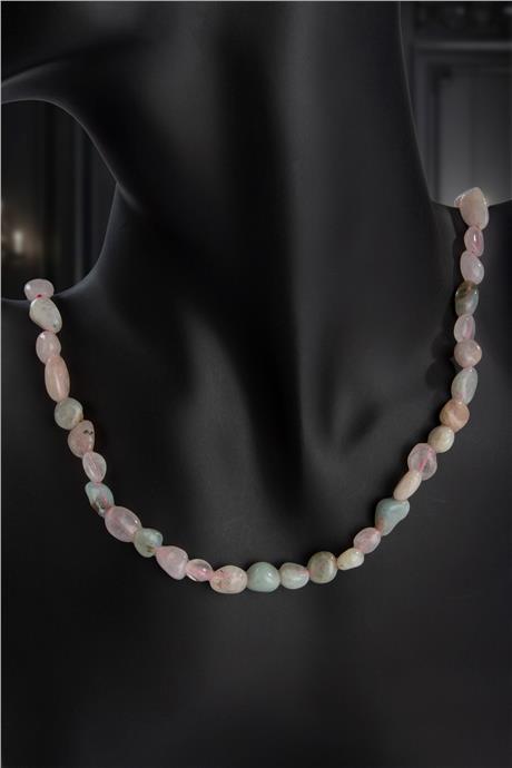 Morganit Doğal Taş Tımbıl Kesim 6x8mm Kolye