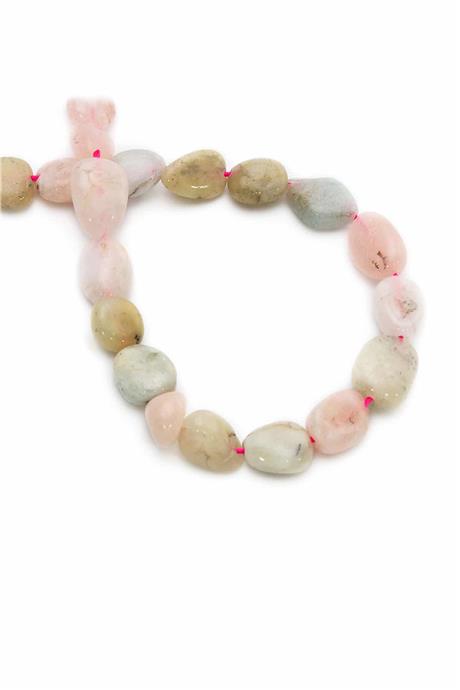Purpleganite Natural Stone Tumbler Cut 8X11mm String Of Beads