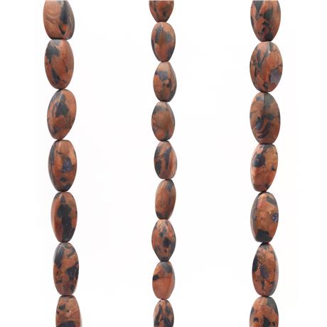 Obsidian Natural Stone 20x10mm String Of Beads