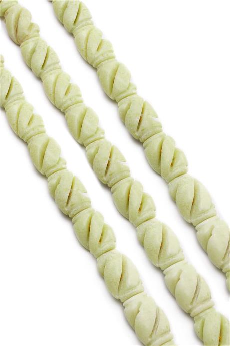 Olivin Taşı Amorf Kesim 14x20mm Doğal Taş Dizi