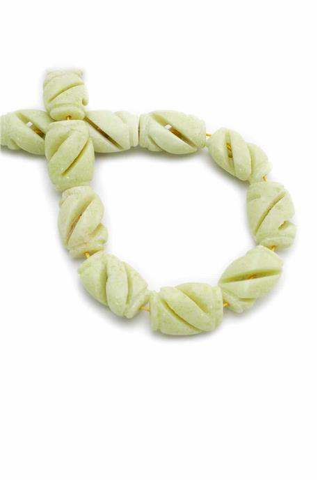 Olivin Taşı Amorf Kesim 14x20mm Doğal Taş Dizi