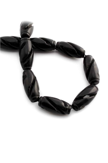 Onyx Natural Stone 15x30mm String Of Beads