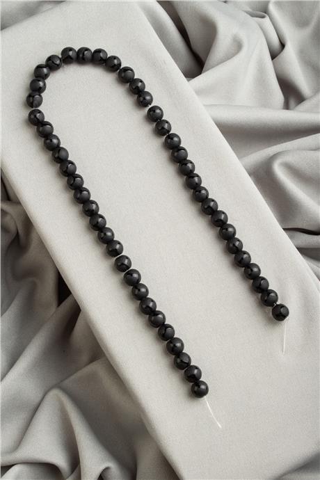 Lazerli Onyx Natural Stone Matte Globe Cut 8mm String Of Beads