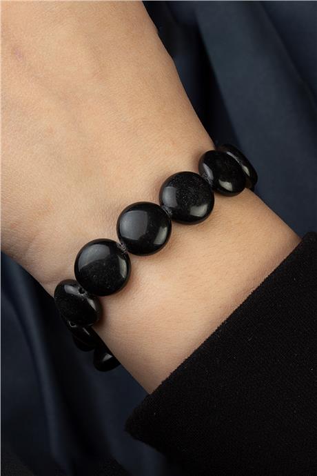 Oniks Doğal Taş Yassı Daire Kesim 12mm Bileklik