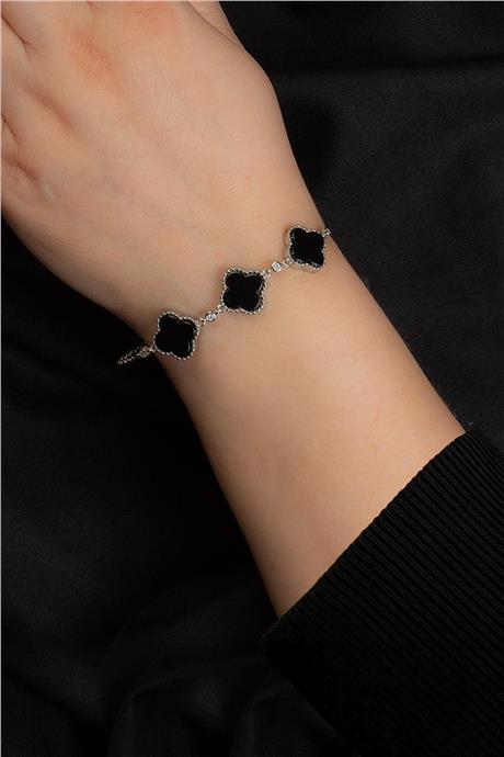 Oniks Doğal Taş Zincir Bileklik