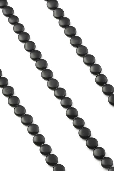 Onix Natural Stone Circle Cut 12mm String Of Beads