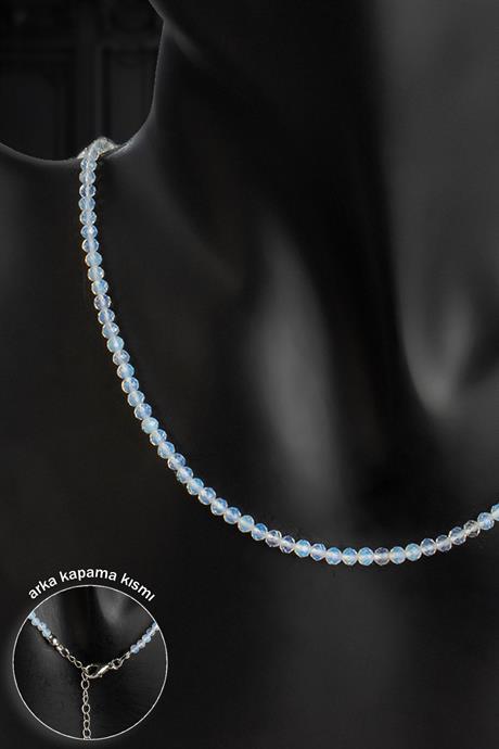 Opal Doğal Taş Faset Küre Kesim 3mm Kolye
