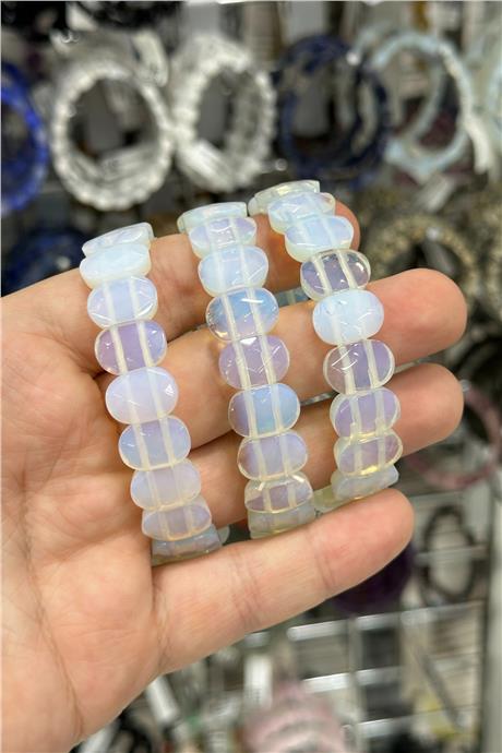 Opal Taşı Oval Kesim Bileklik