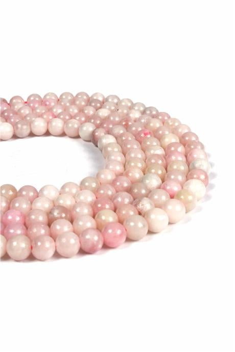 Opal Taşı Küre Kesim Parlak Pembe 6mm Doğal Taş Dizi [AA]