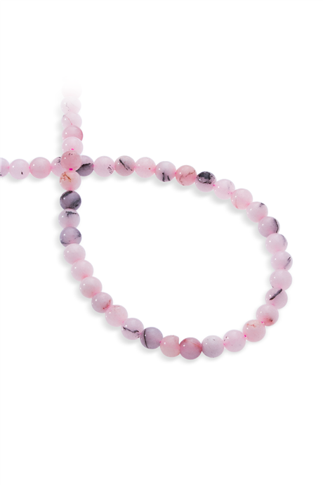 Opal Taşı Küre Kesim Parlak Pembe 6mm Doğal Taş Dizi [AA]