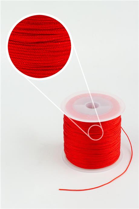 Paraşüt İp Kırmızı 0.8mm AA [90 Metre]