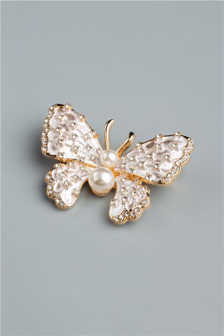Parıltılı Kelebek Broş
