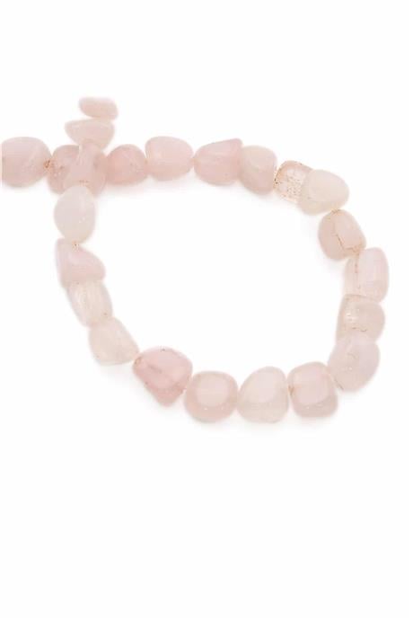 Pembe Kuvars Taşı Tımbıl Kesim 8x11mm Doğal Taş Dizi