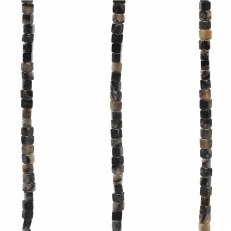 Picasso Jasper Doğal Taş Küp Kesim 6x6mm Dizi