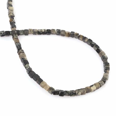 Picasso Jasper Doğal Taş Küp Kesim 6x6mm Dizi