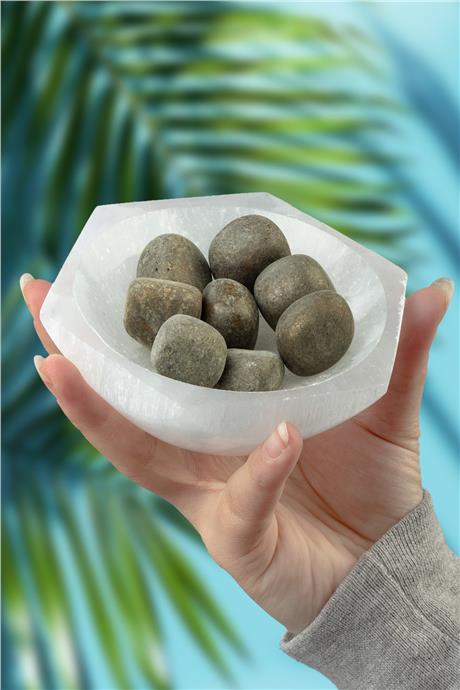 Pirit Taşı Tamburlanmış Kütle - 100 Gram