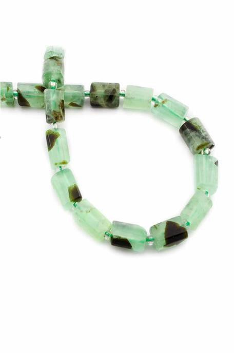 Prehnit Doğal Taş Silindir Kesim 7x12mm Dizi