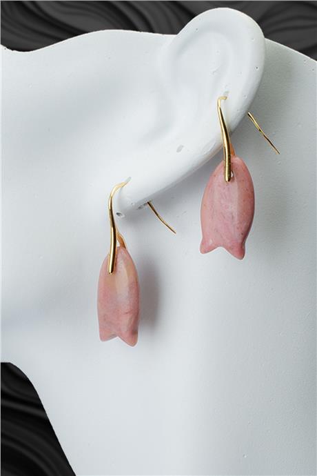 Rodonıt Doğal Taş Küpe