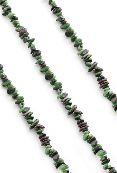 Ruby Zoisit Doğal Taş Parlak Amorf Kesim Dizi [AA]