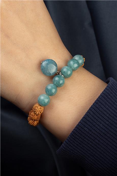 Rudraksha Küre Kesim 8mm Bileklik