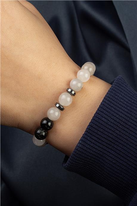 Rutil Kuvars Doğal Taş Küre Kesim 8mm Bileklik