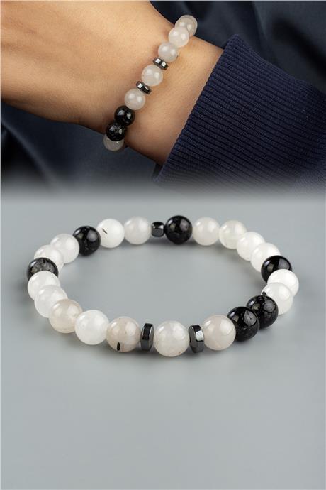 Rutil Kuvars Doğal Taş Küre Kesim 8mm Bileklik