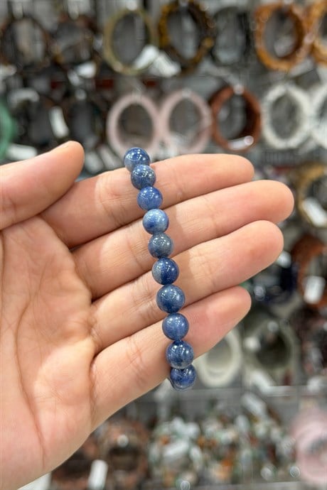 Safir Taşı Küre Kesim Doğal Taş Bileklikler [AA]