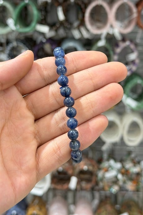 Safir Taşı Küre Kesim Doğal Taş Bileklikler [AA]