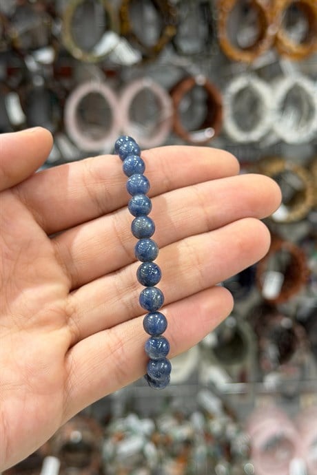 Safir Taşı Küre Kesim Doğal Taş Bileklikler [AA]