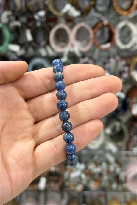 Safir Taşı Küre Kesim Doğal Taş Bileklikler [AA]