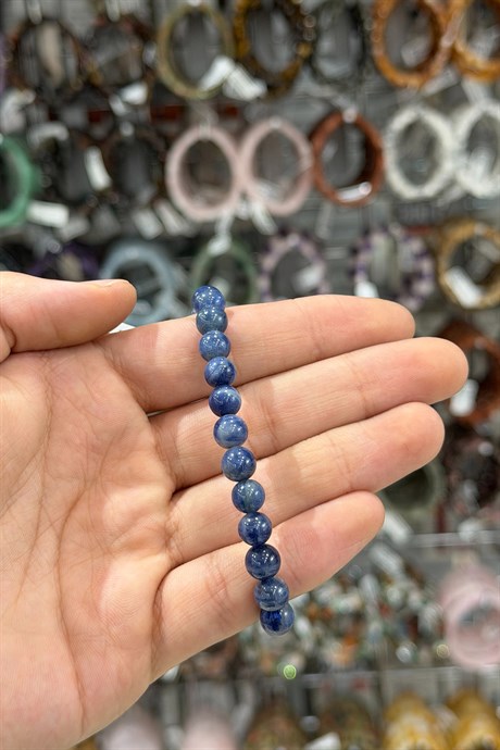 Safir Taşı Küre Kesim Doğal Taş Bileklikler [AA]